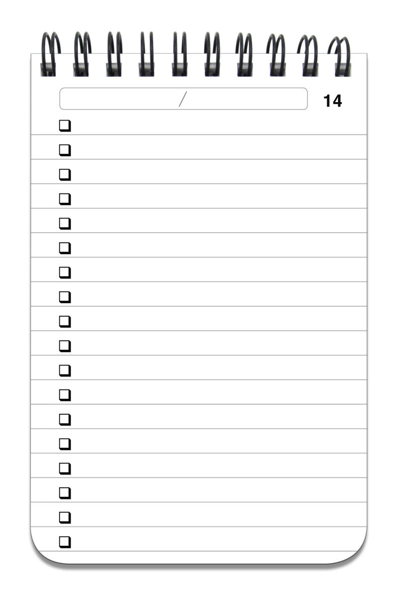 BookFactory to Do List Notebook/Journal/Pocket Notepad, 120 Pages â€“ 3.5 x 5.25, Durable Translucent Cover, Wire-O Top Bound (Made in USA) - Image 3